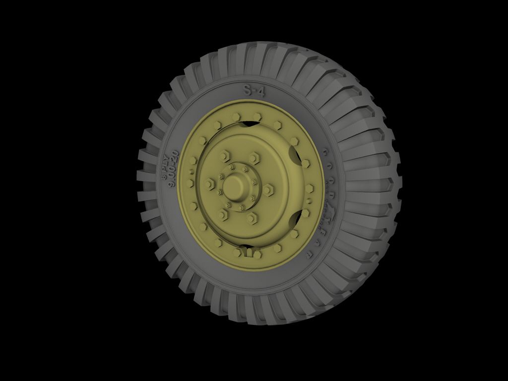 1:35 M8 “Greyhound” road wheels (Goodyear)