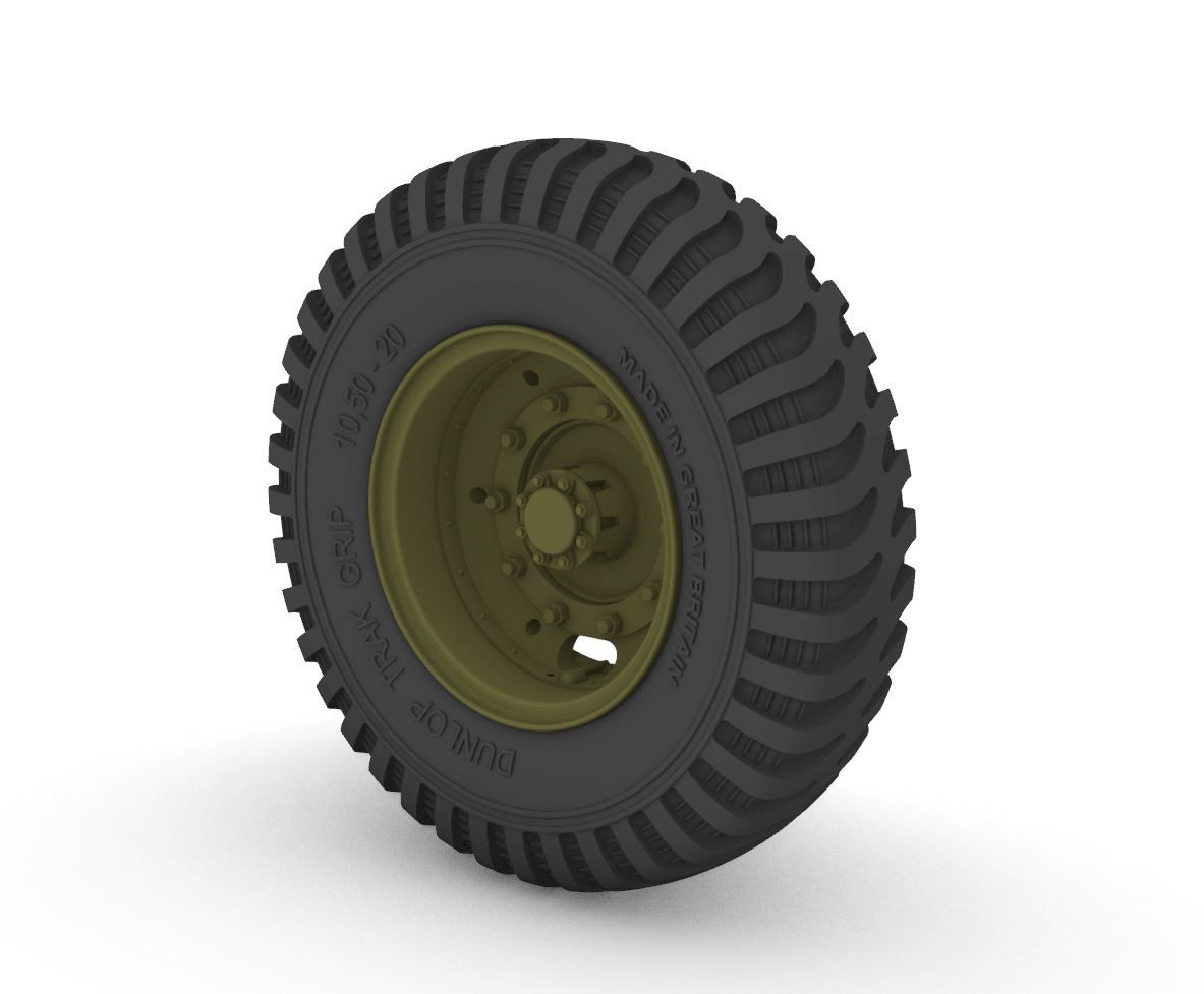 1:35 Leyland “Retriever” Road wheels (Dunlop)