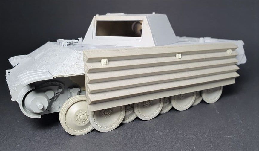 1:35 Panther G tank wooden sapper “Bruckentafel”