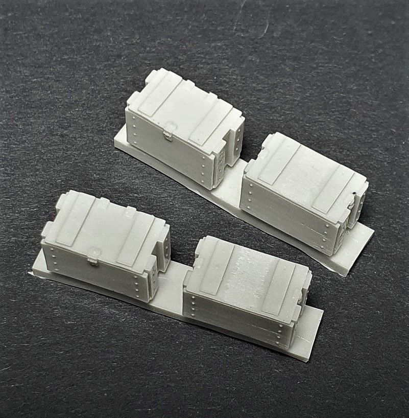1:35 US wood ammo boxes for 81mm mortar (12pcs)