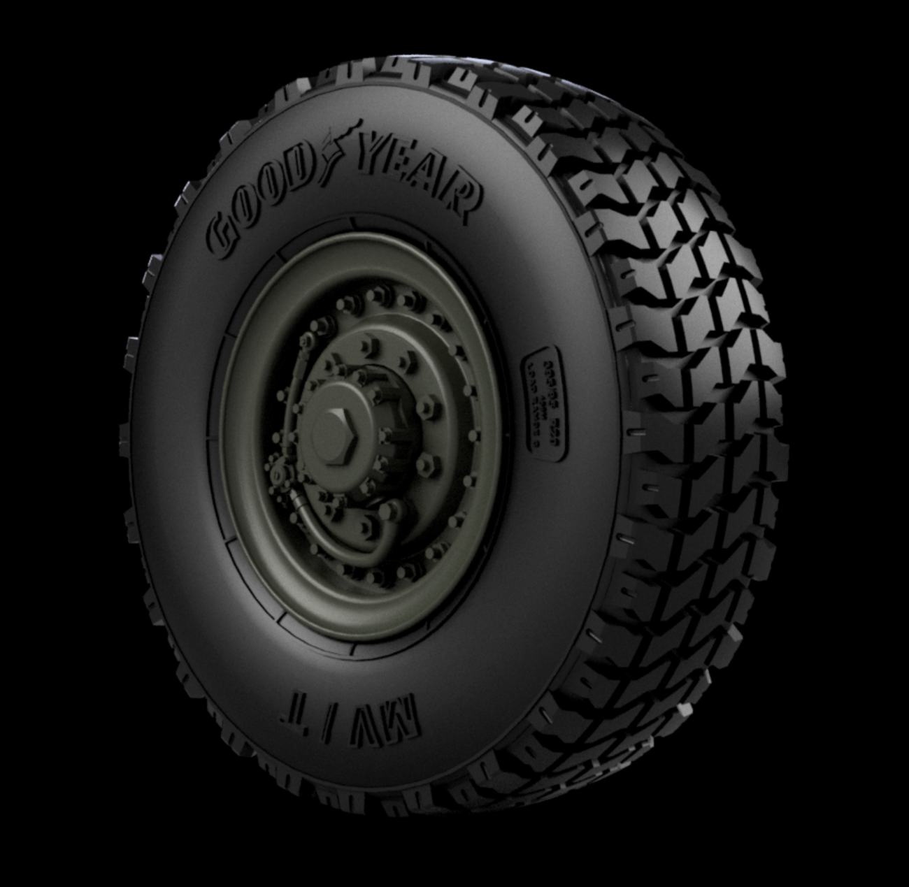 1:35 M1078 LMTV road wheels (Goodyear)