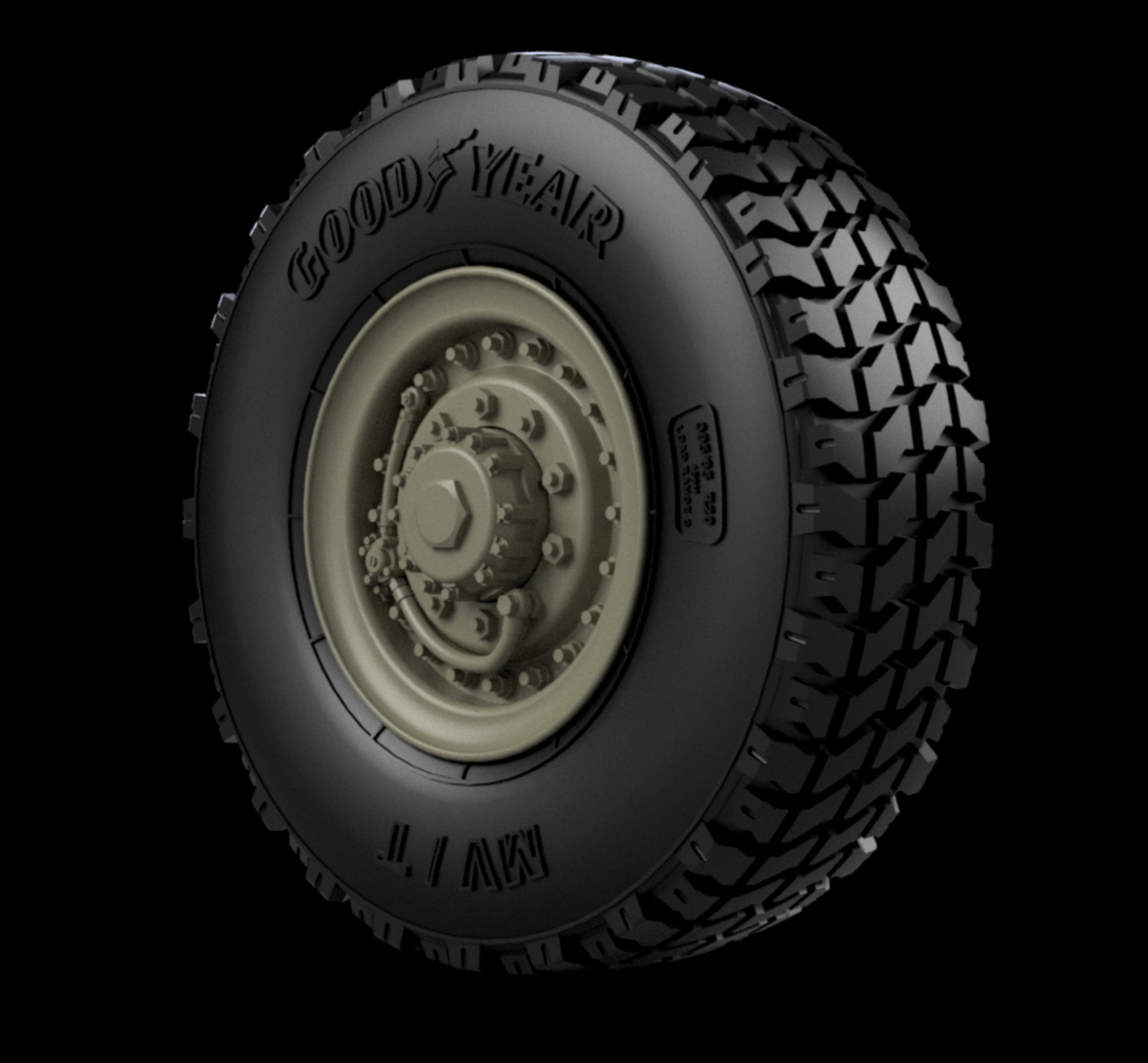 1:35 M1083 FMTV road wheels (Goodyear)