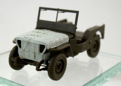 1:35 Willys “Jeep” winter canvas cover