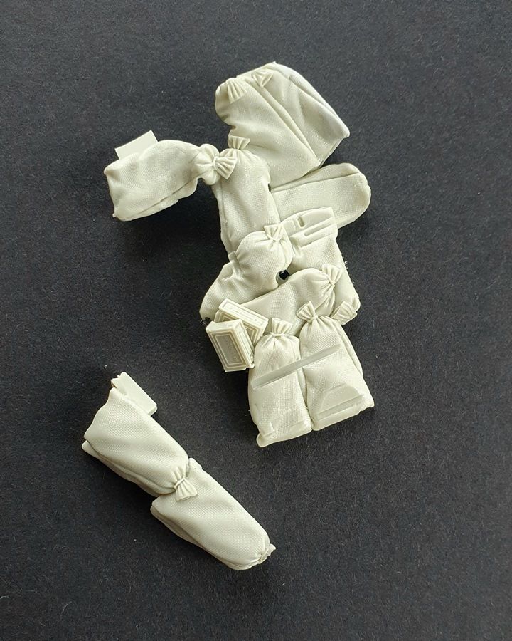 1:35 Willys Jeep floor&windscreen sandbags set