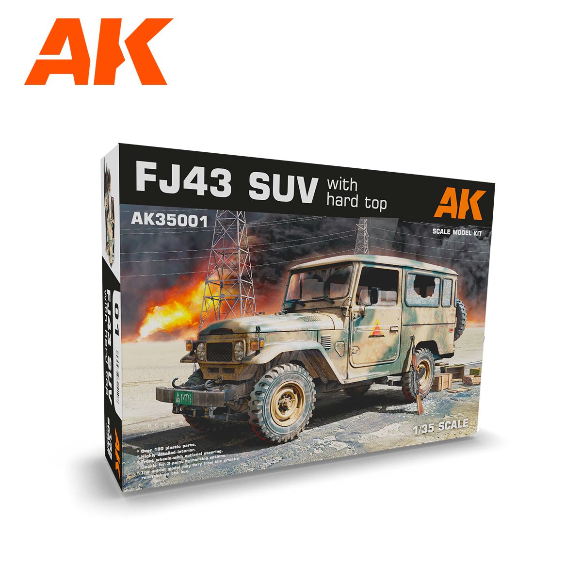 1:35 FJ43 SUV WITH HARD TOP