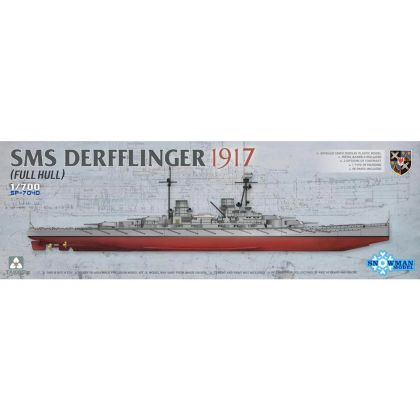 1:700 SMS Derfflinger 1917 (Full Hull with metal barrels)
