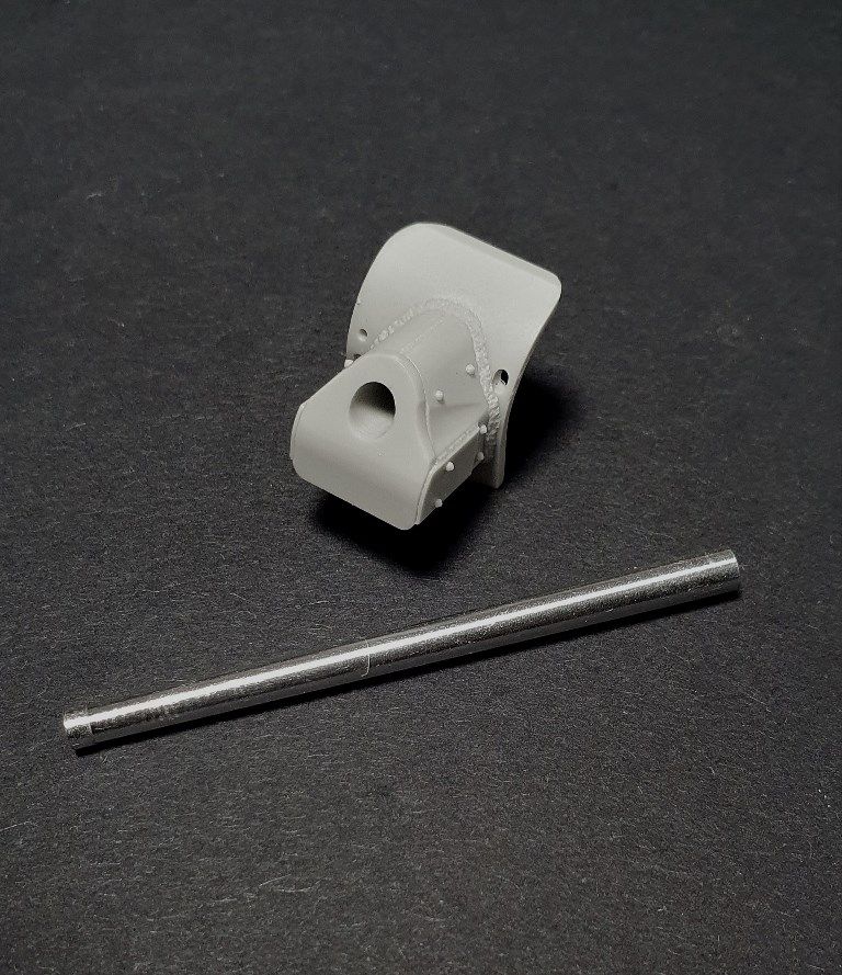 1:35 T-34/76 mantlet with F-34 gun (for flat turret)