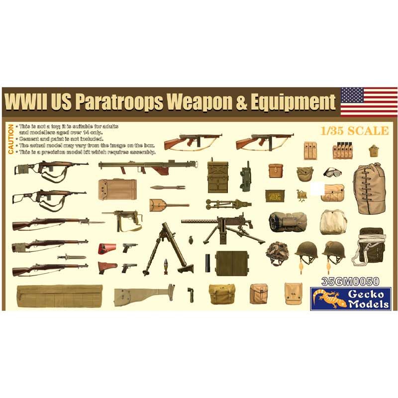 1:35 WWII US Paratroops Weapon & Equipment