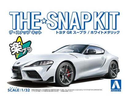 1:32 Toyota GR Supra (White Metallic) - SNAP KIT