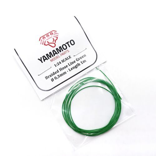 1:24 Braided Hose Line Green 0,3mm 1m