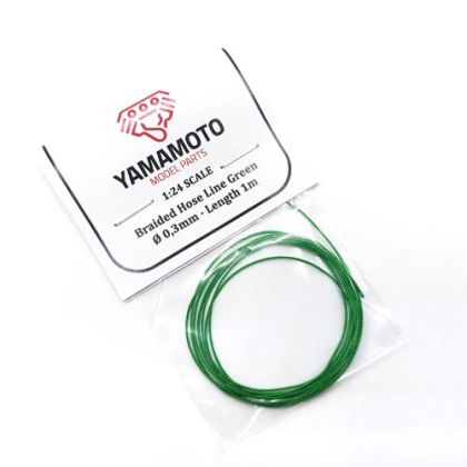 1:24 Braided Hose Line Green 0,3mm 1m