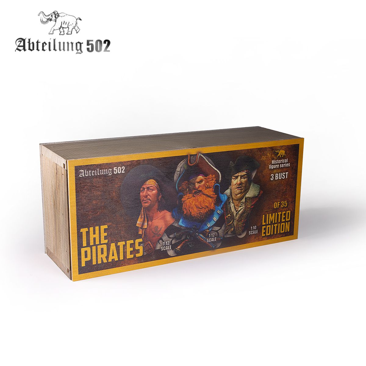 PIRATE BUSTS – DELUXE WOODEN BOX – LIMITED EDITION