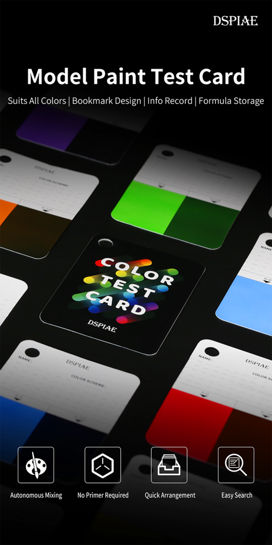 CC-01 Color Test Card Keychain Model Tool