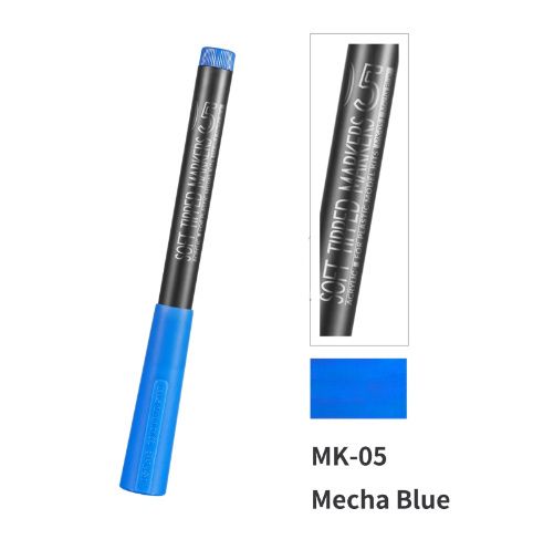 MK-05 Mecha Blue Soft Tipped Marker Pen