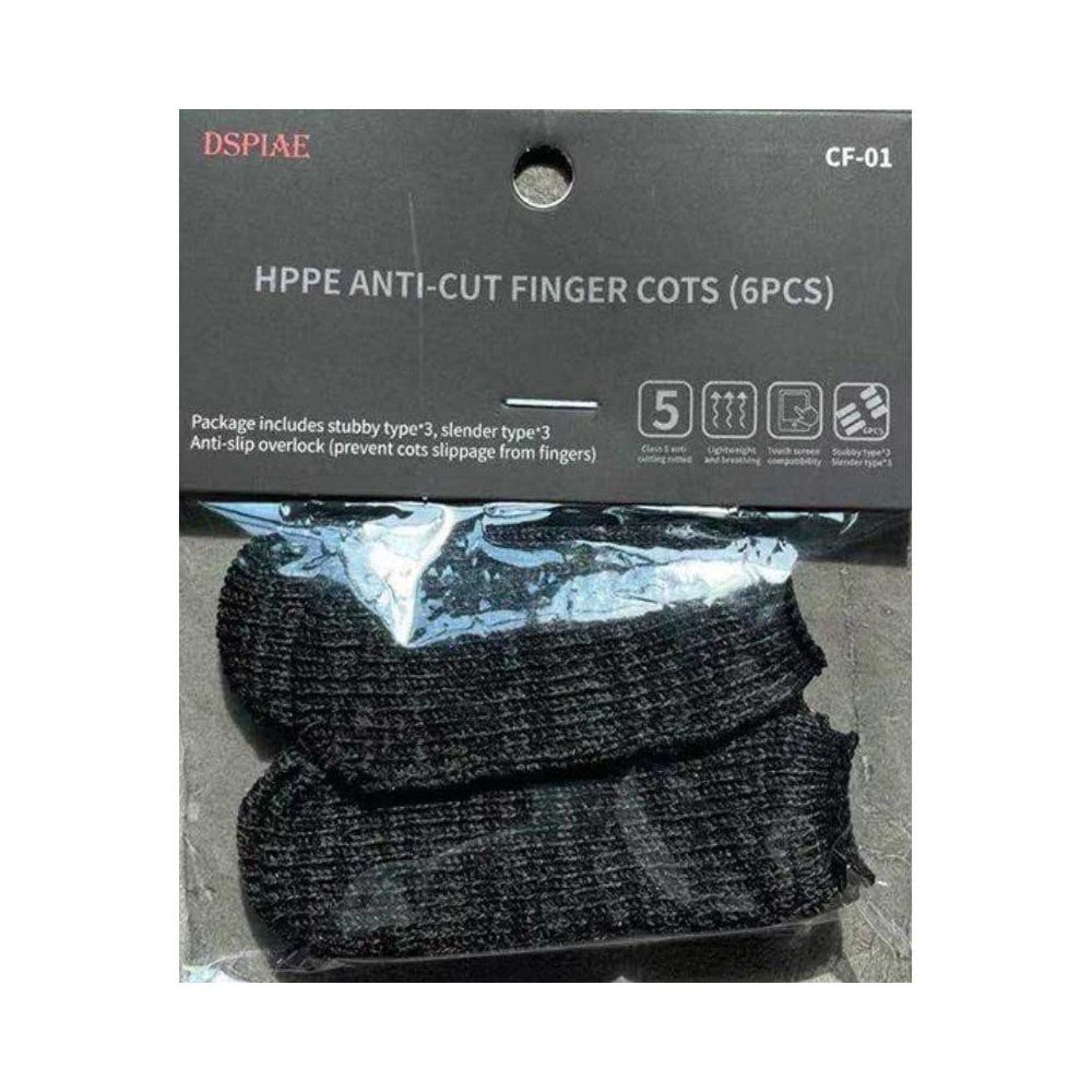CF-01 6x HPPE Anti-cut Finger Cots