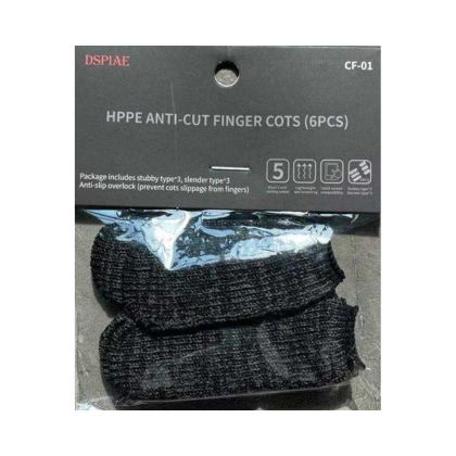 CF-01 6x HPPE Anti-cut Finger Cots