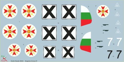 1:48 Bulgarian Arrows #1 Bf-109 E-3a in Bulgarian service