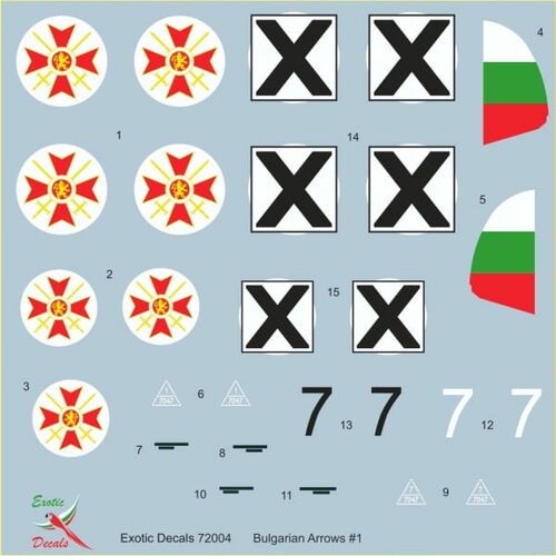 1:72 Bulgarian Arrows #1 Bf-109E-3a in Bulgarian service