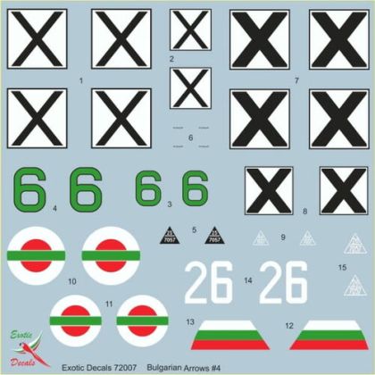 1:72 Bulgarian Arrows #4 Bf-109 G in Bulgarian service