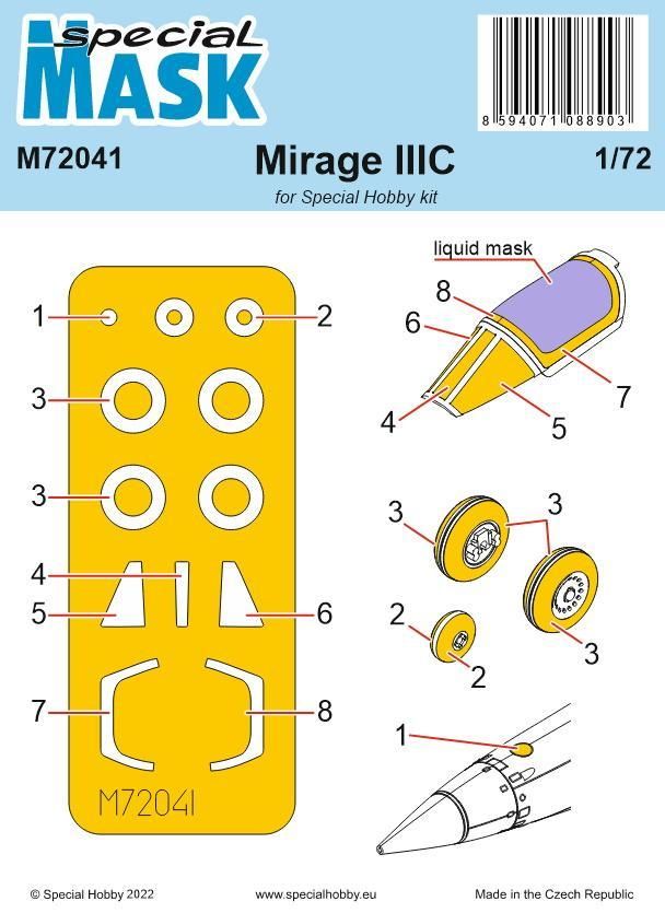 1:72 Mirage IIIC MASK