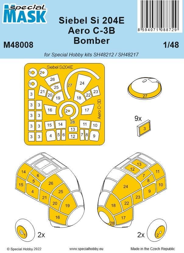 1:48 Siebel Si 204E/Aero C-3B Bomber MASK