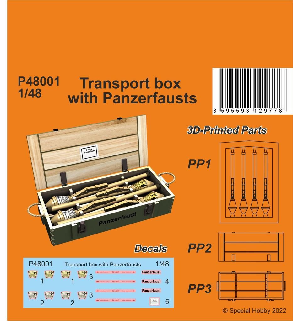 1:48 Transport box with Panzerfausts