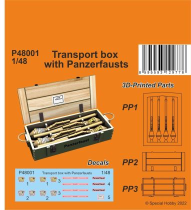 1:48 Transport box with Panzerfausts