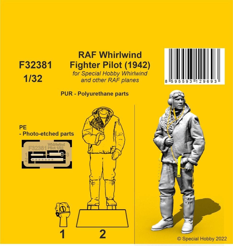1:32 RAF Whirlwind Fighter Pilot (1942)