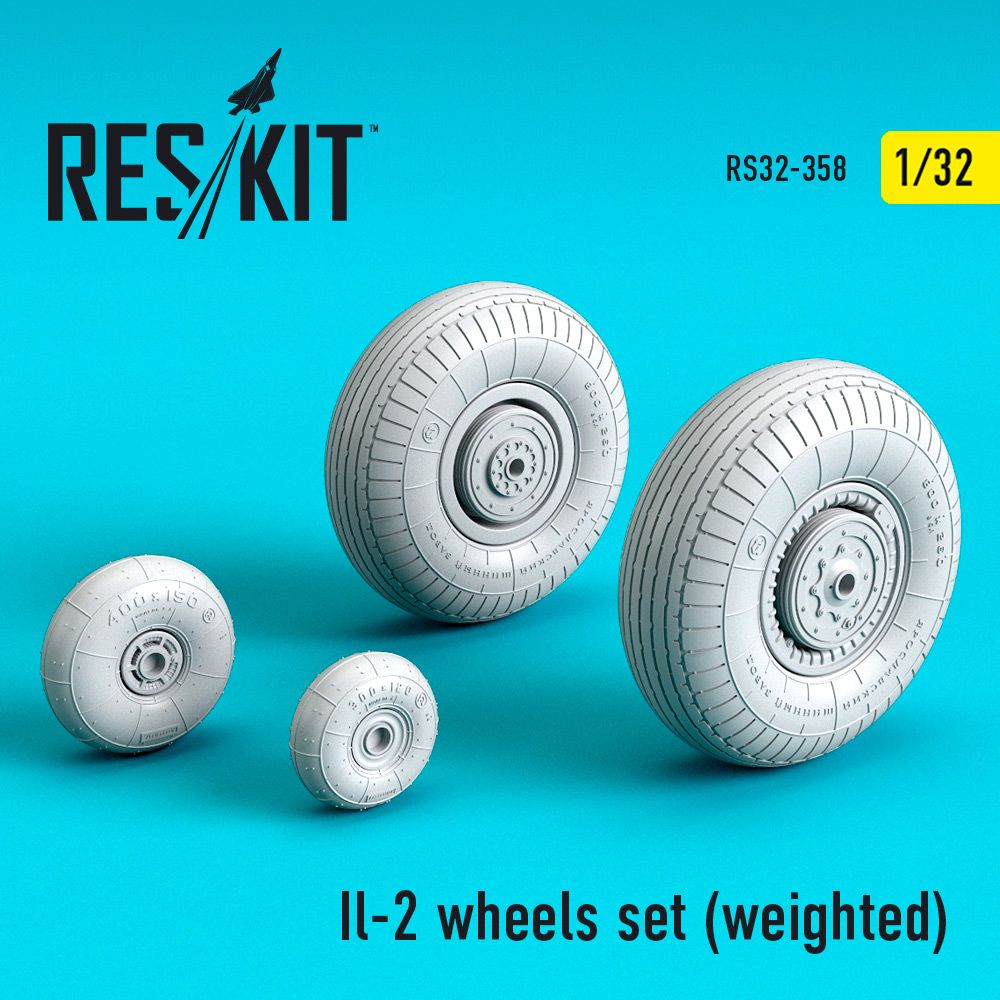 1:32 Il-2 wheels set (weighted)