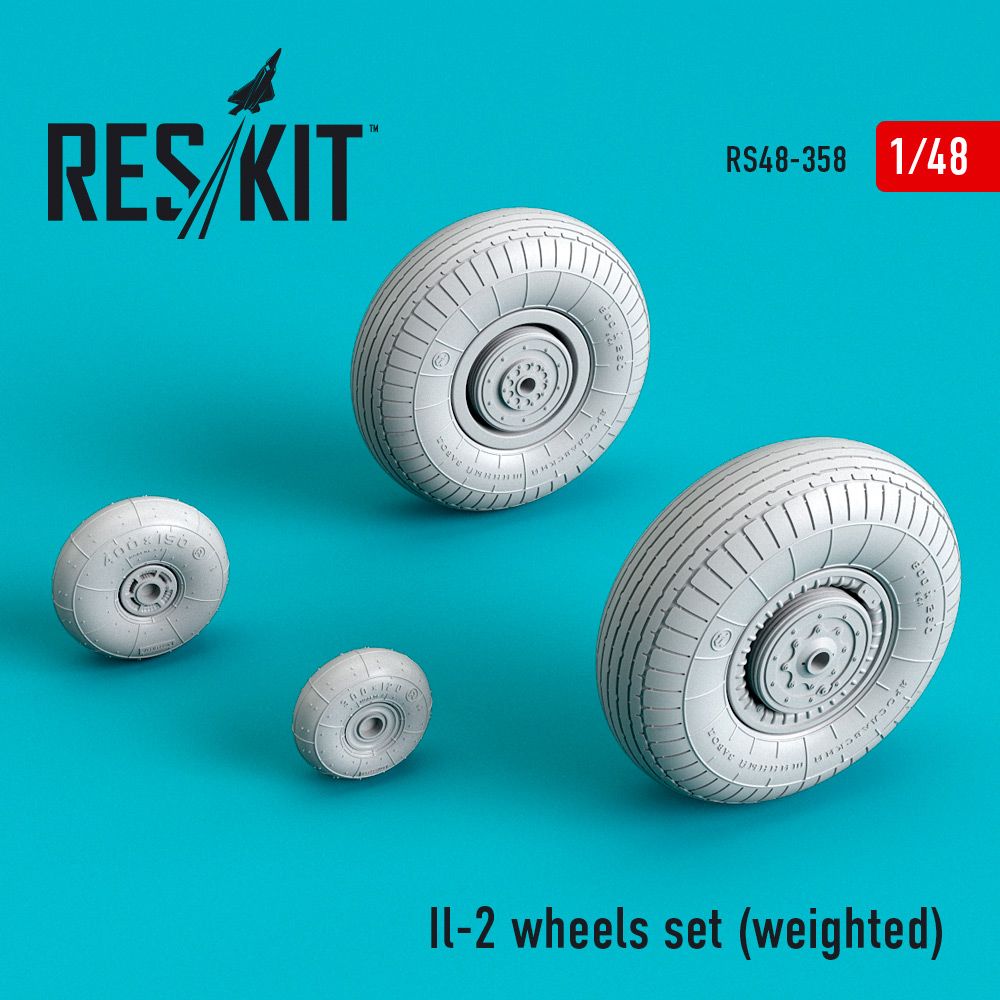 1:48 Il-2 wheels set (weighted)