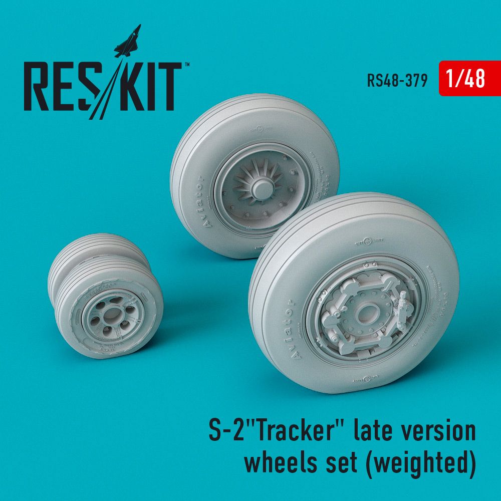 1:48 Grumman S-2 Tracker late version wheels set (weighted)