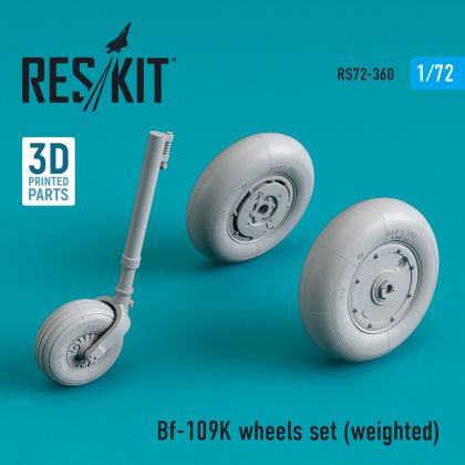 1:72 Bf-109K wheels set (weighted)