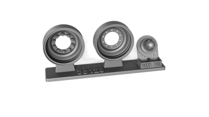 1:35 STEEL WHEELS FOR M60A1-A3, AND MAGACH 6, TYPE 2, WITHOUT RUBBER, CONTAINS ONE WHEEL