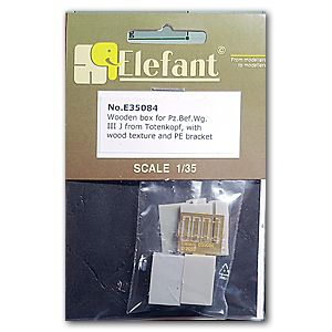 1:35 WOODEN BOXES For Pz. Bef. Wg. III J from Totenkopf, with Wood Texture and PE Bracket