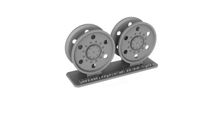 1:35 JAGDPANZER 38 IDLER WHEELS, SKODA MID, FOR ONE KIT