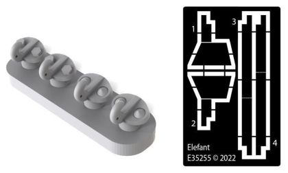 1:35 PZ. III L JERRY CANS RACK FOR 2. SSPZ. GREN. DIV. DAS REICH