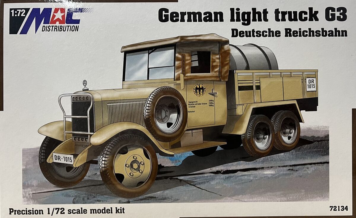 1:72 German light truck G3 - Deutsche Reichsbahn