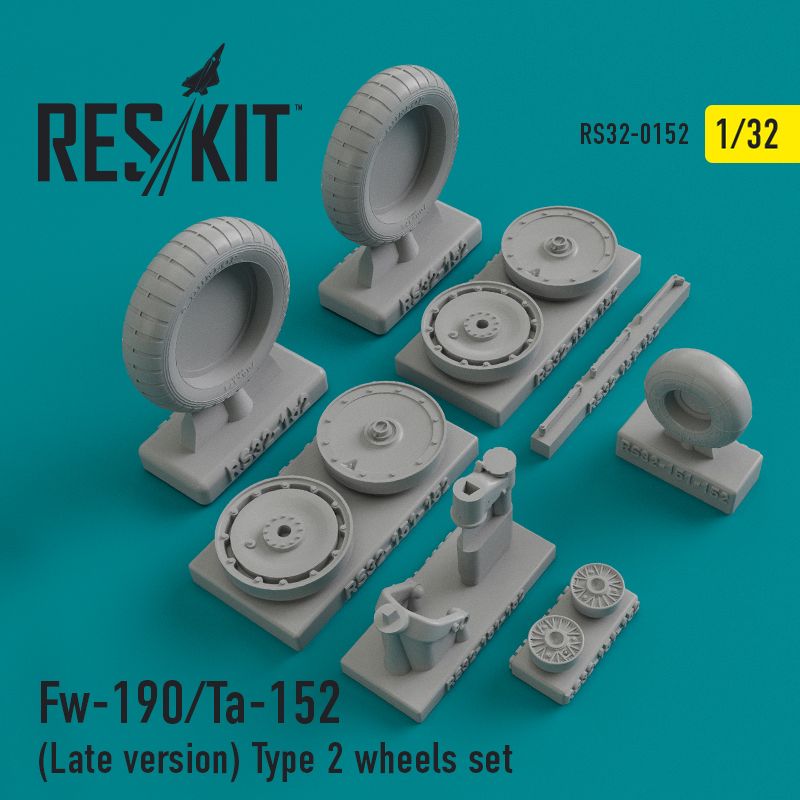 1:32 Fw-190/Ta-152 (Late version) Type 2 wheels set