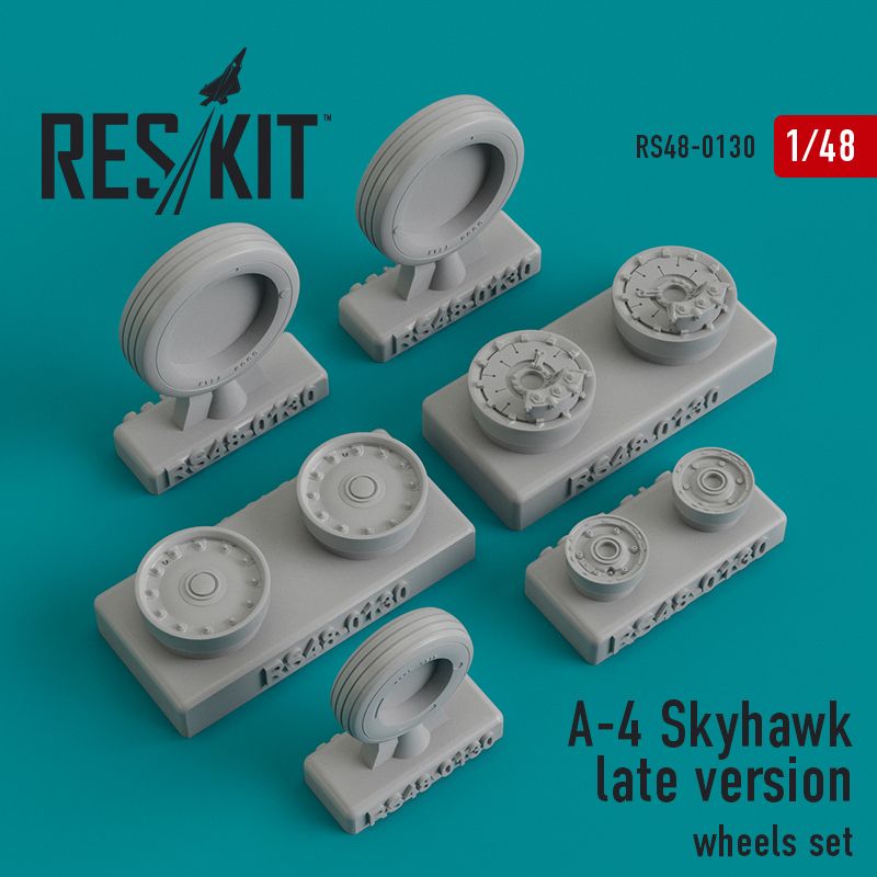 1:48 A-4 Skyhawk late version wheels set