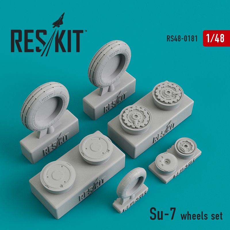 1:48 Sukhoi Su-7 wheels set
