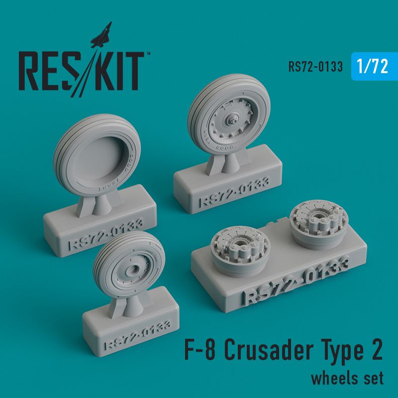 1:72 Vought F-8E/F-8J/F-8P Crusader Type 2 wheels set