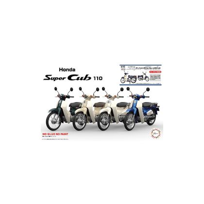 1:12 B-NX-6 Honda Super Cub 110 (Urban Denim Blue Metallic)