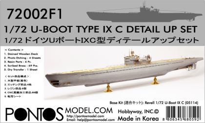 1:72 U-Boot Type IX C Detail up set