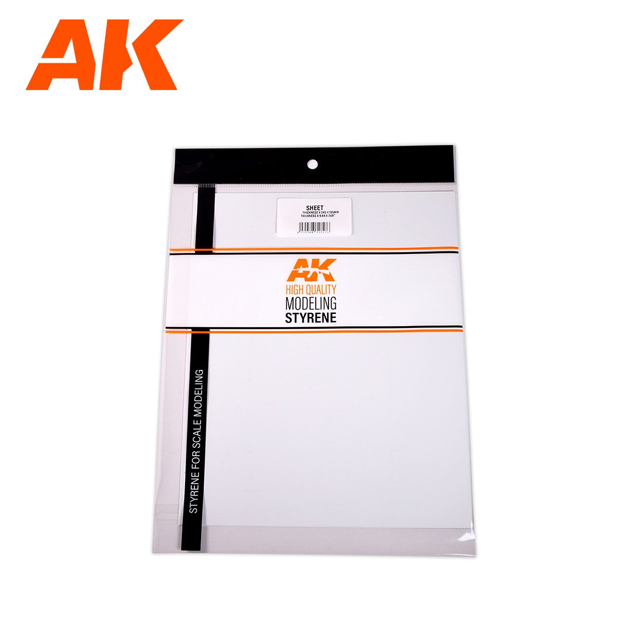 0.3MM THICKNESS X 245 X 195MM – STYRENE SHEET – (3 UNITS)