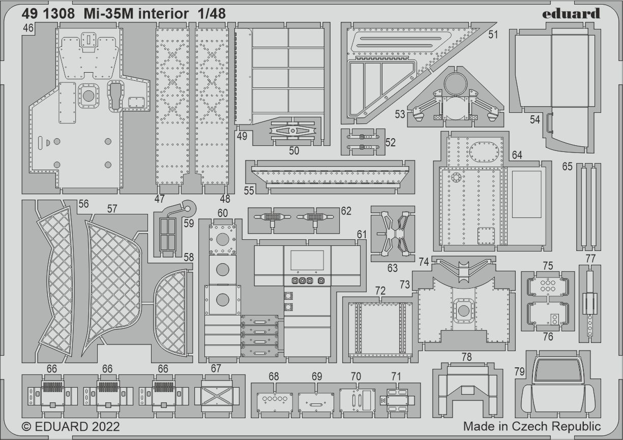 1:48 MiL Mi-35M interior