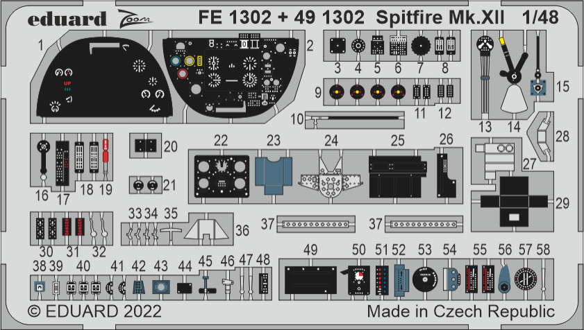1:48 Supermarine Spitfire Mk.XII