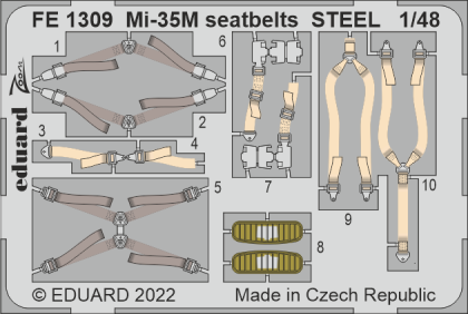 1:48 MiL Mi-35M seatbelts STEEL
