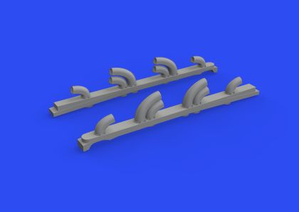 1:32 Yakovlev Yak-9T exhaust stacks 3D PRINTED