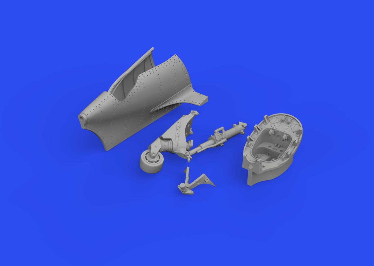 1:48 Mitsubishi A6M3 Zero tail wheel 3D PRINTED