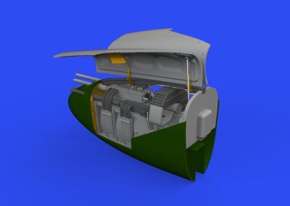 1:48 Lockheed P-38J Lightning nose gun bay 3D PRINTED